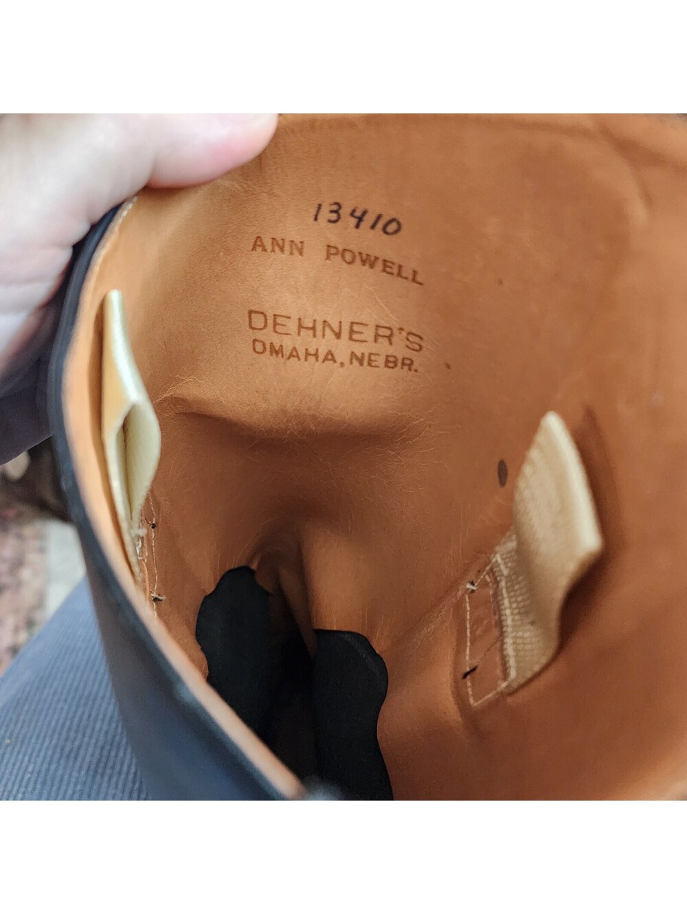 NEW Custom Dehner Blucher Field Boots Black Calfskin Riding Boots 8-8.5 USA - Picture 5 of 9